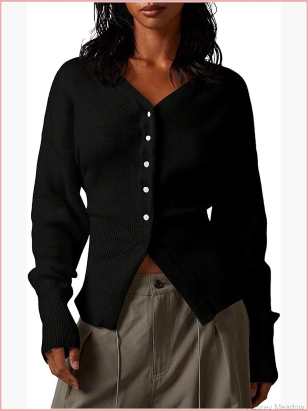 Womens Button Front Cardigan Chunky Knit Long Sleeve Cozy Sweater Open Front